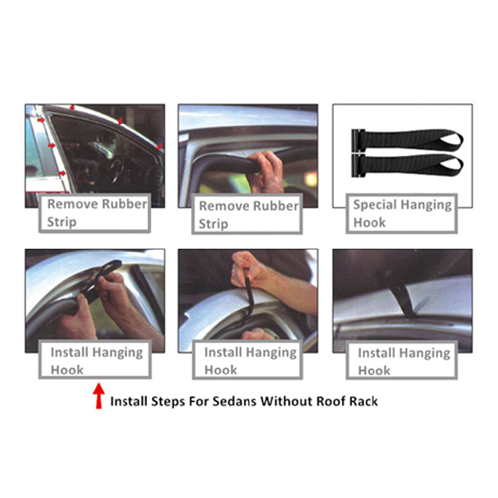 Tie Down Door Hook Straps For Car Roof Bag