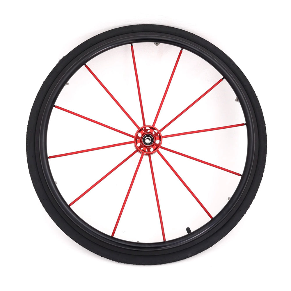 24 x 1.0" Wheel For Sport Wheelchairs With 1/2" (12.7mm) Bearing