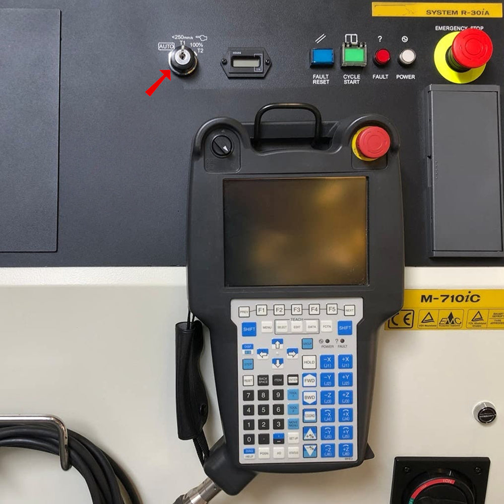Industrial Robot Control Cabinet Mode Select Key Switch for FANUC R-30IA R-30IB Control System